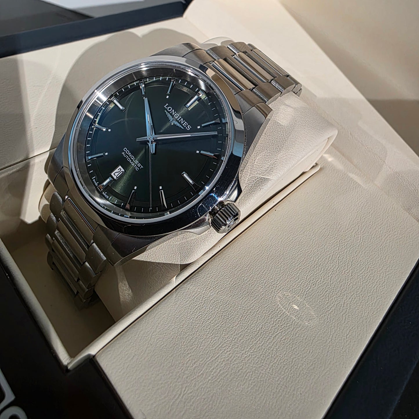 LONGINES CONQUEST L3.830.4.02.6 – Automatique 41 mm / Sunray Vert