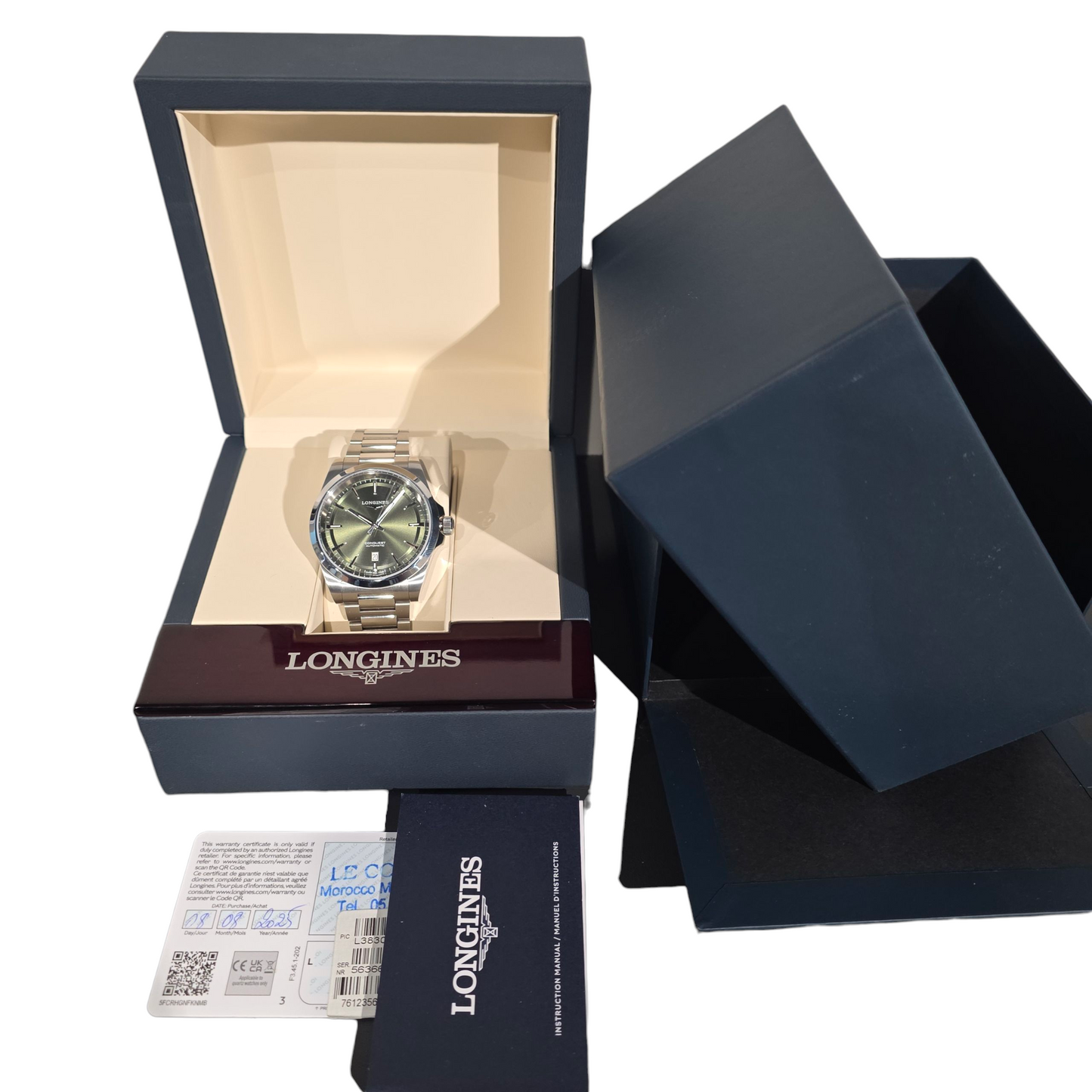 LONGINES CONQUEST L3.830.4.02.6 – Automatique 41 mm / Sunray Vert