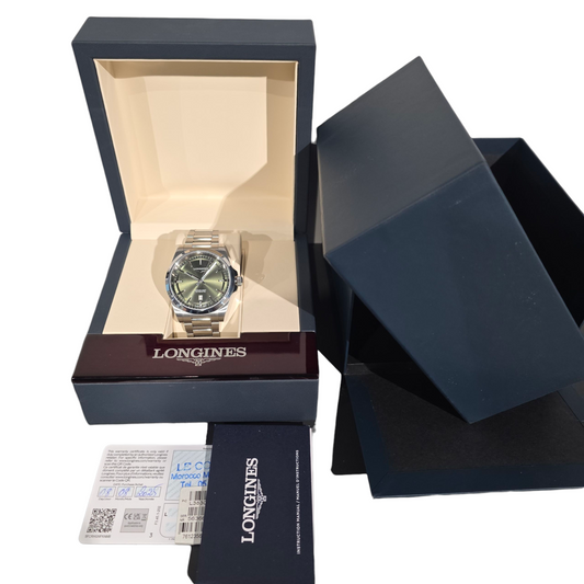 LONGINES CONQUEST L3.830.4.02.6 – Automatique 41 mm / Sunray Vert