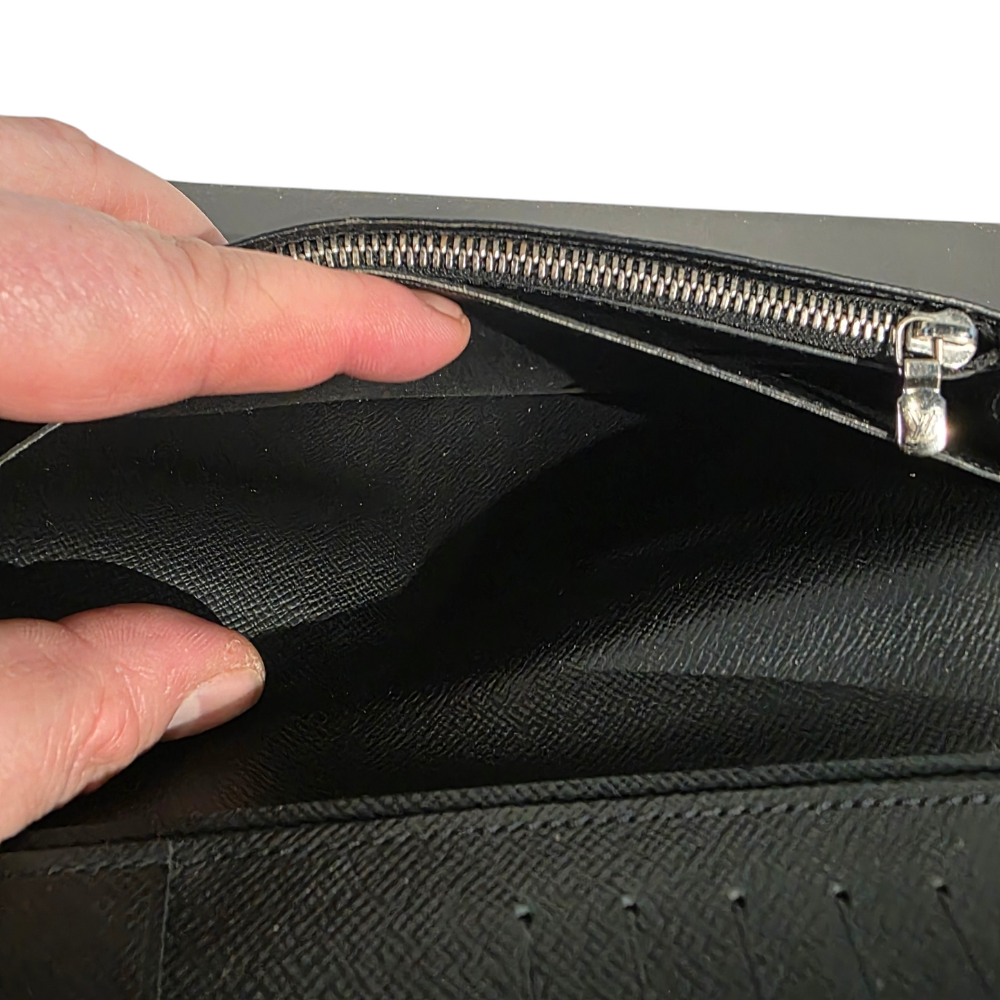 Portefeuille Louis Vuitton Brazza cuir épi noir