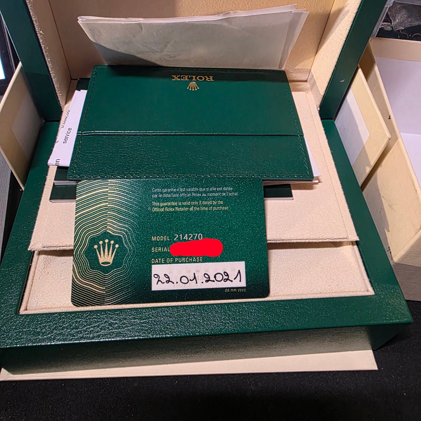 Rolex Explorer 1 ref:214270 année 2021