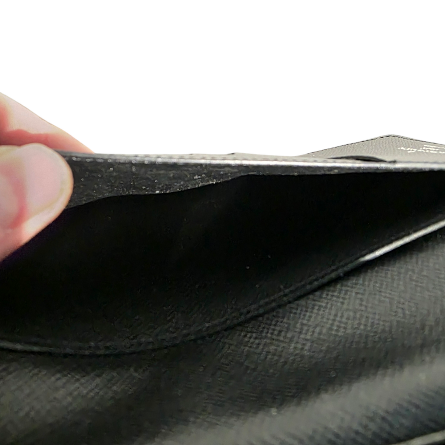 Portefeuille Louis Vuitton Brazza cuir épi noir