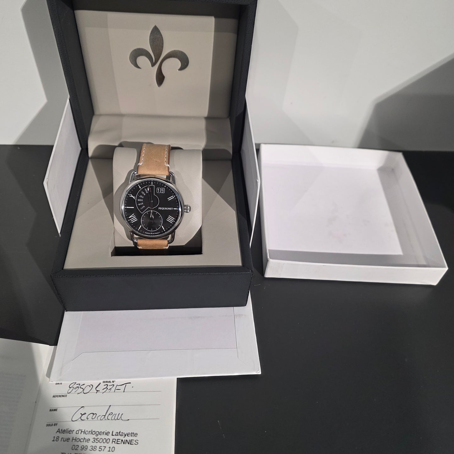 PEQUIGNET EQUUS 8350433F/T - quartz 42MM