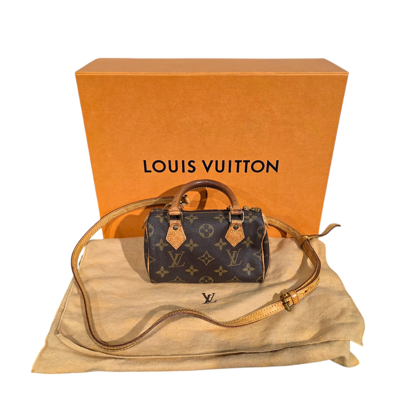 Sac Louis Vuitton Nano Speedy avec bandoulière